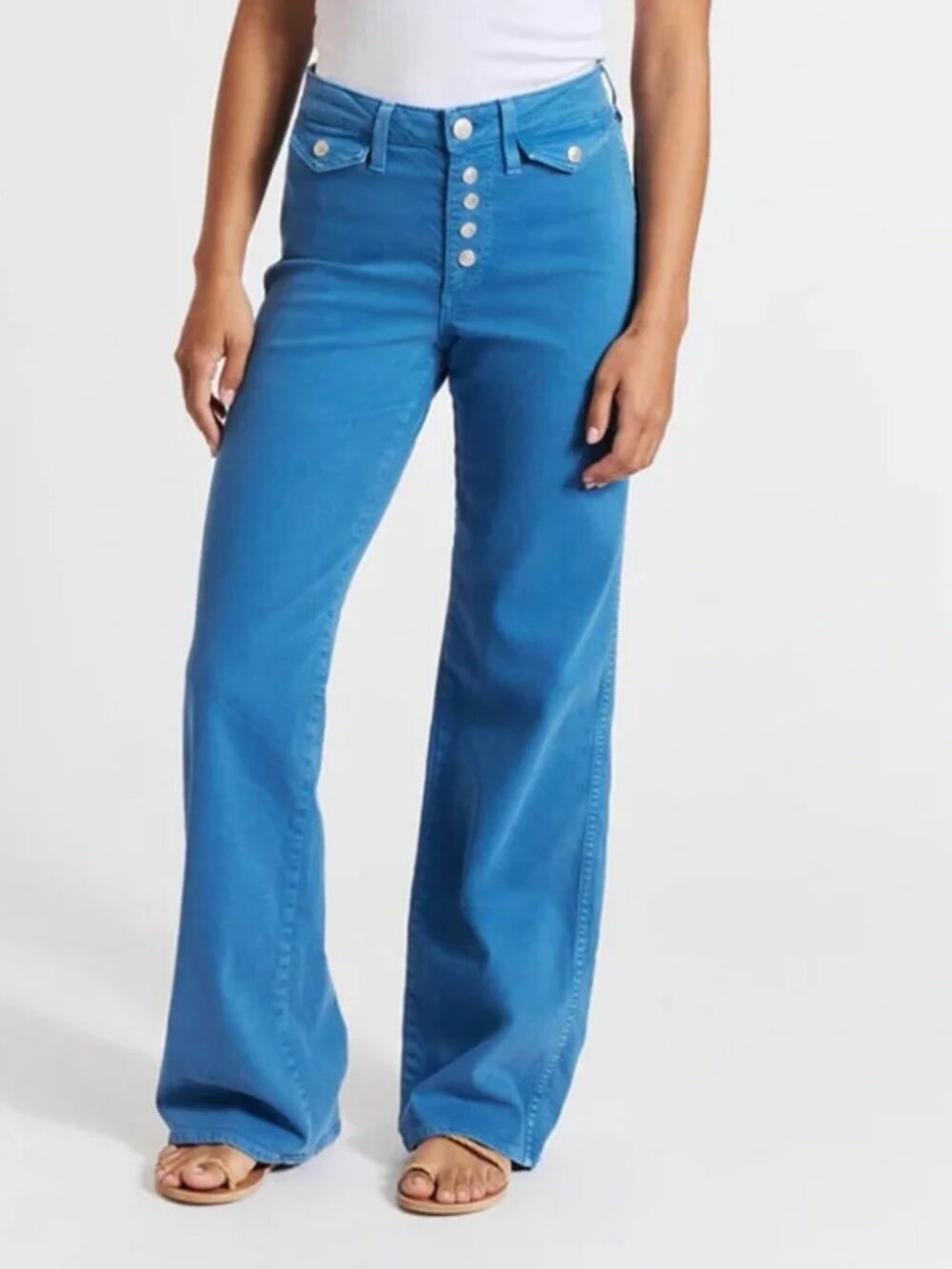 NEW Free People Anthro AMO Sylvia Jean in Atlantic Size 32